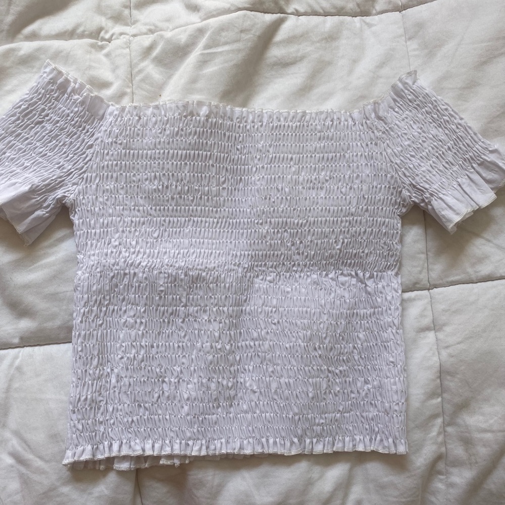 off the shoulder ruffle top